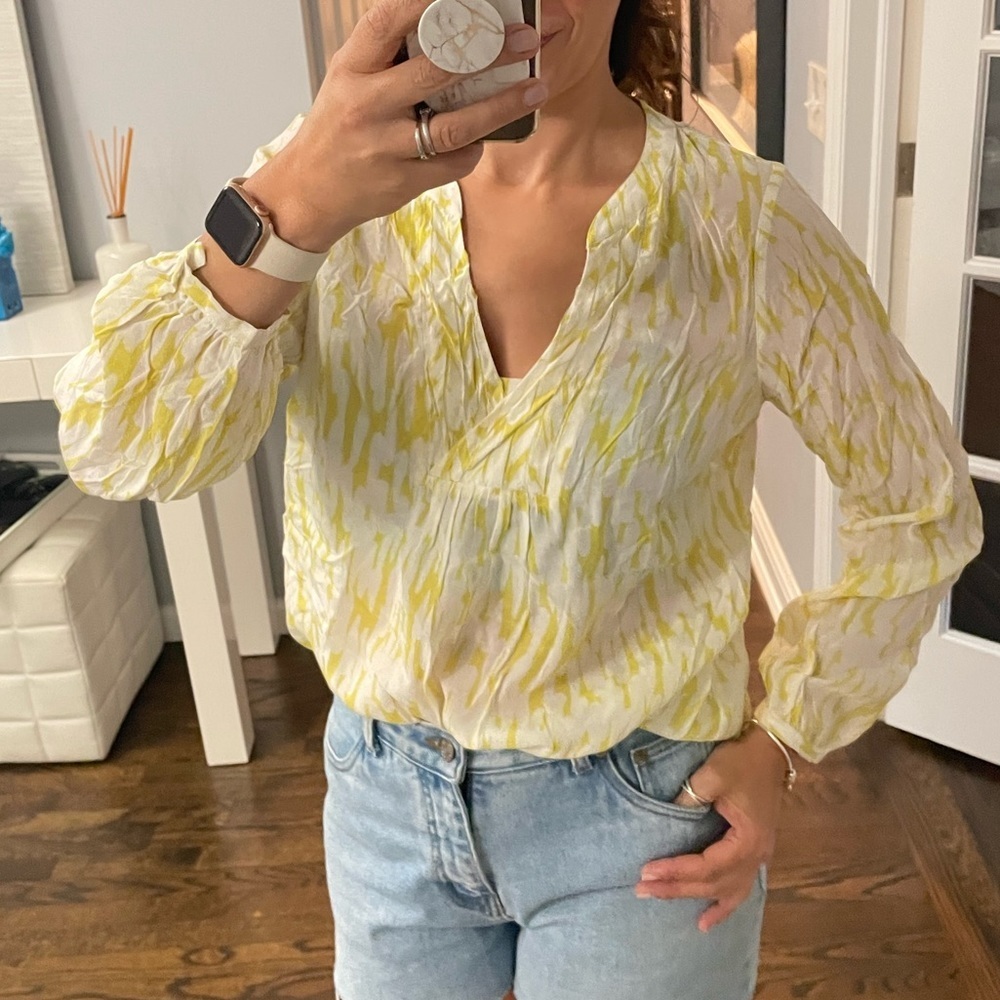 Boden Amalfi Silk Long-Sleeve Blouse